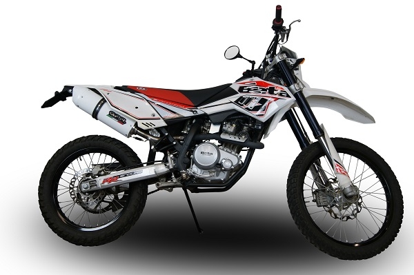 Escape compatível com Beta RR 125 Enduro Lc 4t 2010-2018, Albus Ceramic, Escape legal, homologado, silenciador com db killer removível e tubo de ligação específico 