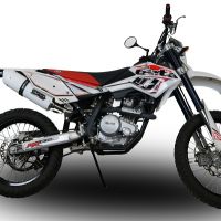 Escape compatível com Beta RR 125 Enduro Lc 4t 2010-2018, Albus Ceramic, Escape legal, homologado, silenciador com db killer removível e tubo de ligação específico 