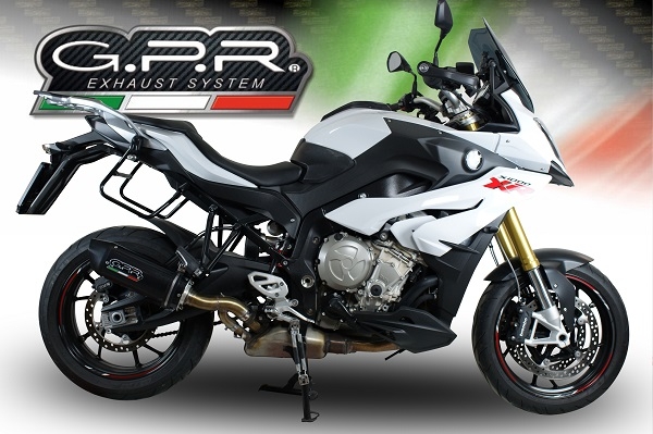 Escape compatível com Bmw S 1000 XR -M 2015-2016, Furore Nero, Escape legal, homologado, silenciador com db killer removível e tubo de ligação específico 