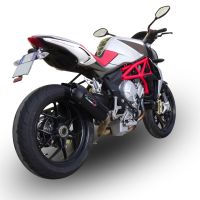GPR escape compatível com Mv Agusta F3 800 2013-2016, New Grand Prix Evo Poppy, Escape legal, aprovado, com db killer removível, tubo de conexão e conversor catalítico 