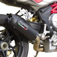 Escape compatível com Mv Agusta Brutale 800 Dragster 2017-2020, Furore Evo4 Nero, Escape homologado, legal para mercados NÃO europeus, incluindo tubo de ligação e db killer removível 