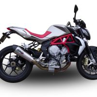 GPR escape compatível com  Mv Agusta Brutale 800 Dragster 2017-2020, New Grand Prix Evo Titanium, Escape homologado, legal para mercados NÃO europeus, incluindo tubo de ligação e db killer removível 