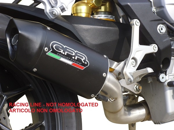 Escape compatível com Mv Agusta Brutale 800 2017-2020, Furore Evo4 Nero, Escape homologado, legal para mercados NÃO europeus, incluindo tubo de ligação e db killer removível 