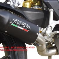 Escape compatível com Mv Agusta Brutale 800 2017-2020, Furore Evo4 Nero, Escape homologado, legal para mercados NÃO europeus, incluindo tubo de ligação e db killer removível 