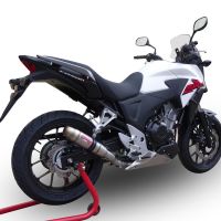 Escape compatível com Honda Cb 500 X 2019-2025, Deeptone Inox, Escape legal, homologado, silenciador com db killer removível e tubo de ligação específico 