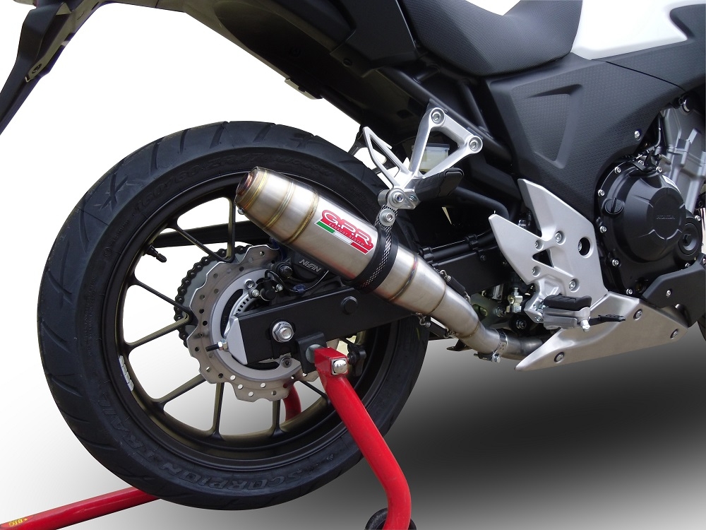 Escape compatível com Honda Cb 500 X 2019-2025, Deeptone Inox, Escape legal, homologado, silenciador com db killer removível e tubo de ligação específico 