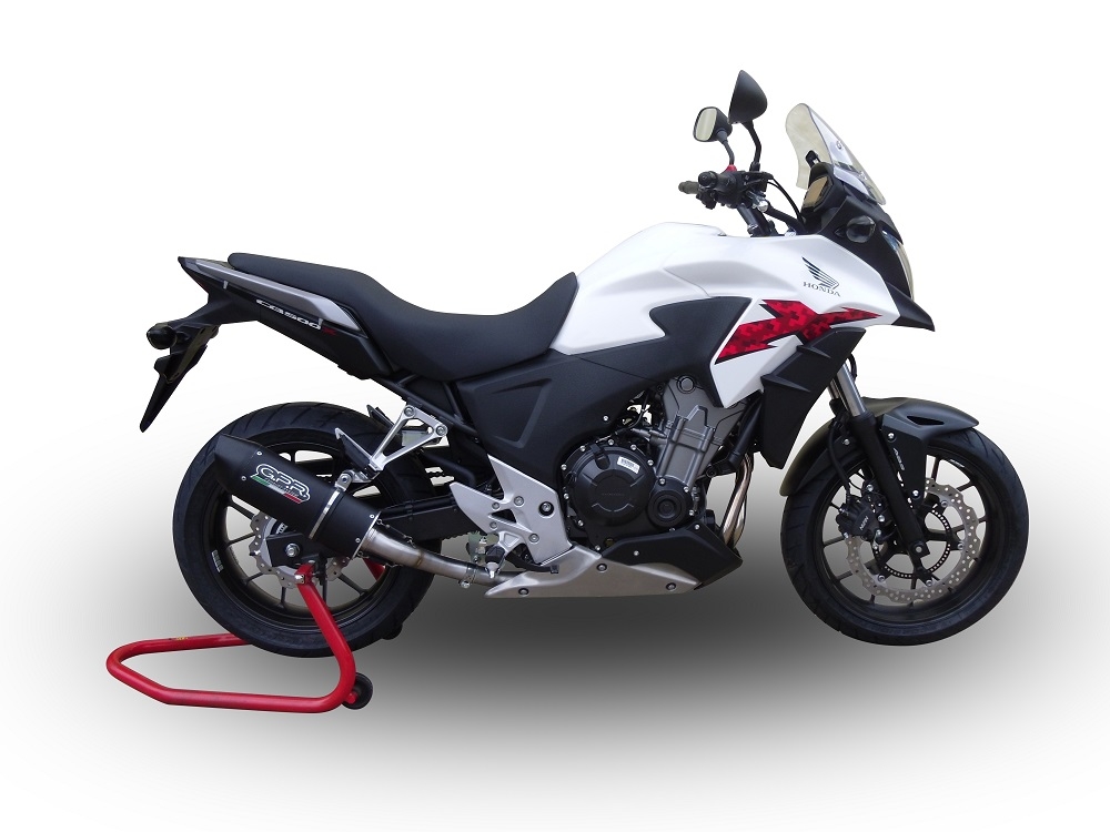 Escape compatível com Honda Cb 400 X 2013-2015, Furore Nero, Escape legal, homologado, silenciador com db killer removível e tubo de ligação específico 