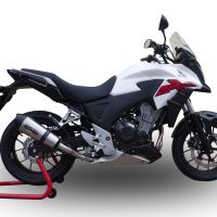 GPR escape compatível com  Honda Cb 500 X 2013-2015, New Grand Prix Evo Titanium, Escape legal, homologado, silenciador com db killer removível e tubo de ligação específico 