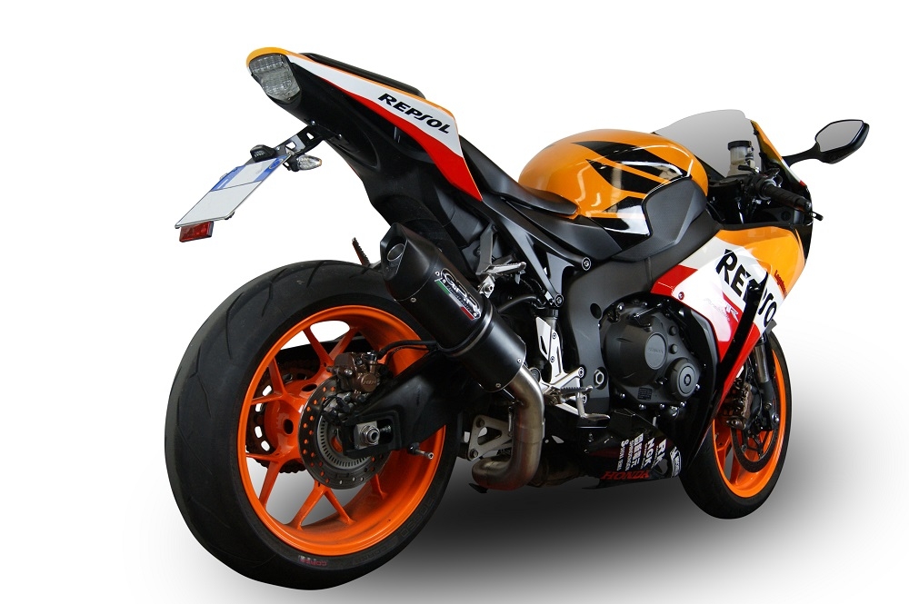 Escape compatível com Honda Cbr 1000 Rr 2014-2016, Furore Nero, Sistema racing Silencioso com tubo de ligação 
