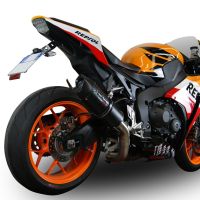 Escape compatível com Honda Cbr 1000 Rr 2014-2016, Furore Nero, Sistema racing Silencioso com tubo de ligação 