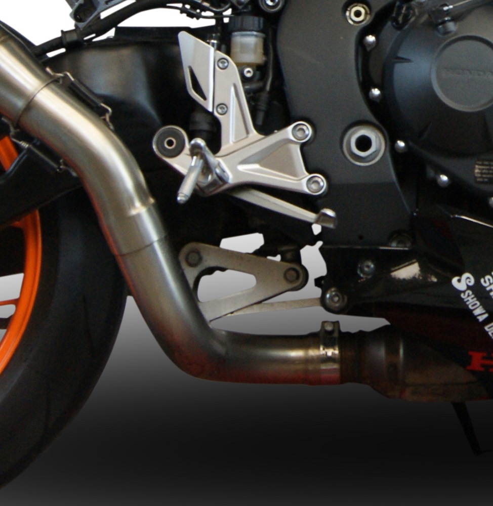 Escape compatível com Honda Cbr 1000 Rr 2014-2016, Furore Nero, Sistema racing Silencioso com tubo de ligação 