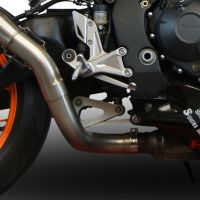 Escape compatível com Honda Cbr 1000 Rr 2014-2016, Furore Nero, Sistema racing Silencioso com tubo de ligação 