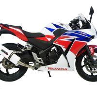 Escape compatível com Honda Cbr 300 R 2014-2016, Albus Ceramic, Escape legal, homologado, silenciador com db killer removível e tubo de ligação específico 