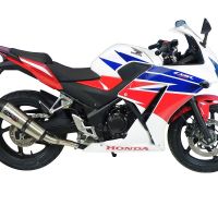 GPR escape compatível com  Honda Cbr 300 R 2014-2016, New Grand Prix Evo Titanium, Escape legal, homologado, silenciador com db killer removível e tubo de ligação específico 