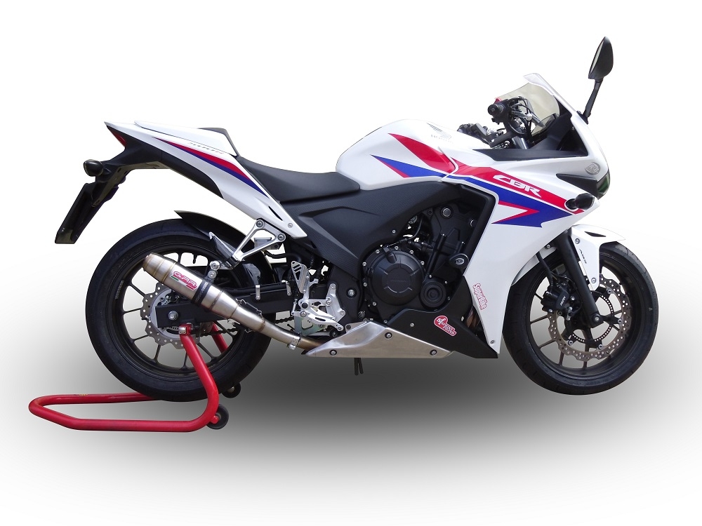 Escape compatível com Honda Cbr 500 R 2019-2022, Deeptone Inox, Escape legal, homologado, silenciador com db killer removível e tubo de ligação específico 