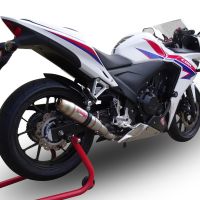 Escape compatível com Honda Cbr 500 R 2019-2022, Deeptone Inox, Escape legal, homologado, silenciador com db killer removível e tubo de ligação específico 