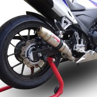 Escape compatível com Honda Cbr 500 R 2019-2022, Deeptone Inox, Escape legal, homologado, silenciador com db killer removível e tubo de ligação específico 