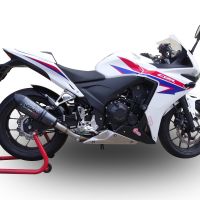 GPR escape compatível com  Honda Cbr 500 R 2023-2024, New Grand Prix Evo Poppy, Escape legal, homologado, silenciador com db killer removível e tubo de ligação específico 