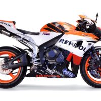 Escape compatível com Honda Cbr 600 Rr 2005-2006, Tiburon Titanium, Sistema racing Silencioso com tubo de ligação 