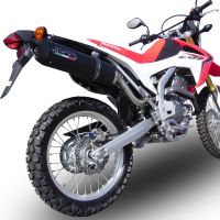 Escape compatível com Honda Crf 250 L 2013-2016, Furore Nero, Escape completo, não legal para países da UE, com db killer removível 