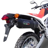 Escape compatível com Honda Crf 250 L 2013-2016, Furore Nero, Escape completo, não legal para países da UE, com db killer removível 