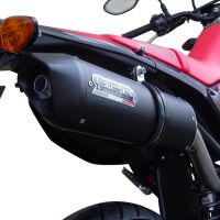 Escape compatível com Honda Crf 250 M 2013-2016, Furore Nero, Escape legal, homologado, silenciador com db killer removível e tubo de ligação específico 