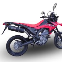 Escape compatível com Honda Crf 250 M 2013-2016, Furore Nero, Escape legal, homologado, silenciador com db killer removível e tubo de ligação específico 