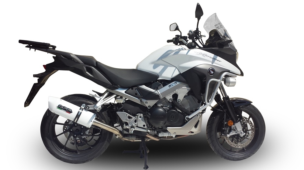 Escape compatível com Honda Vfr 800 X Crossrunner 800 2015-2016, Albus Ceramic, Escape legal, homologado, silenciador com db killer removível e tubo de ligação específico 