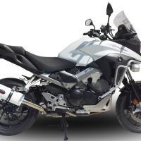 Escape compatível com Honda Vfr 800 X Crossrunner 800 2015-2016, Albus Ceramic, Escape legal, homologado, silenciador com db killer removível e tubo de ligação específico 