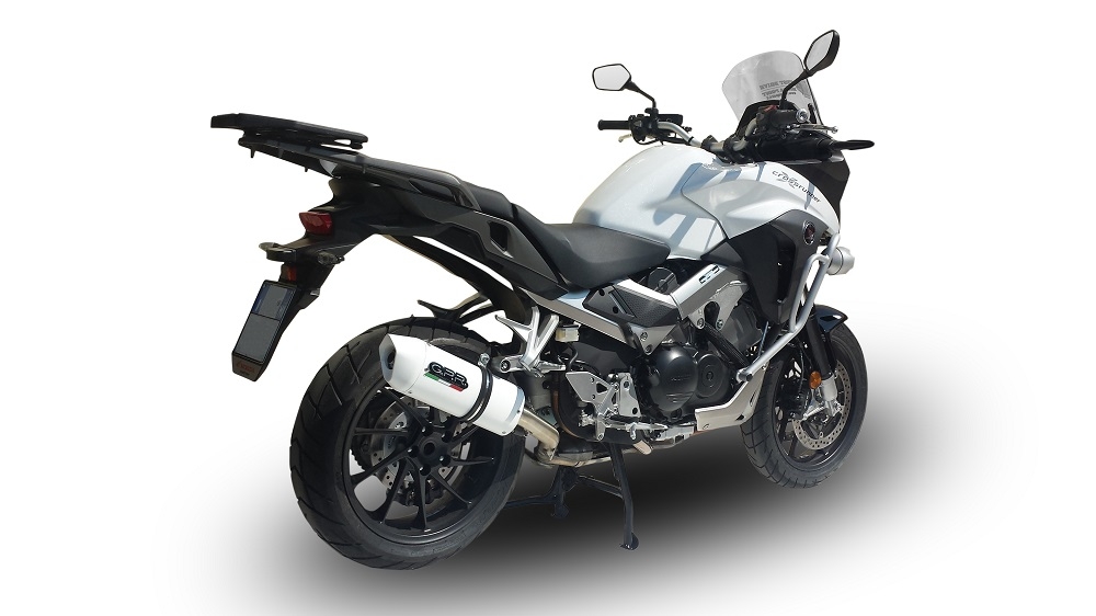 Escape compatível com Honda Vfr 800 X Crossrunner 800 2015-2016, Albus Ceramic, Escape legal, homologado, silenciador com db killer removível e tubo de ligação específico 