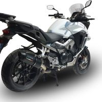 Escape compatível com Honda Crossrunner 800 Vfr 800 X 2017-2020, Furore Evo4 Nero, Escape legal, homologado, silenciador com db killer removível e tubo de ligação específico 