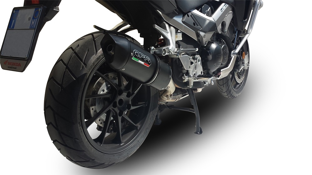 Escape compatível com Honda Vfr 800 X Crossrunner 800 2015-2016, Furore Nero, Escape legal, homologado, silenciador com db killer removível e tubo de ligação específico 