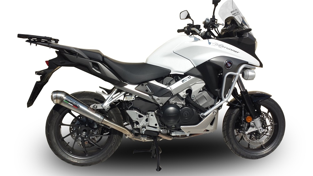 Escape compatível com Honda Crossrunner 800 Vfr 800 X 2015-2016, Powercone Evo, Escape legal, homologado, silenciador com db killer removível e tubo de ligação específico 