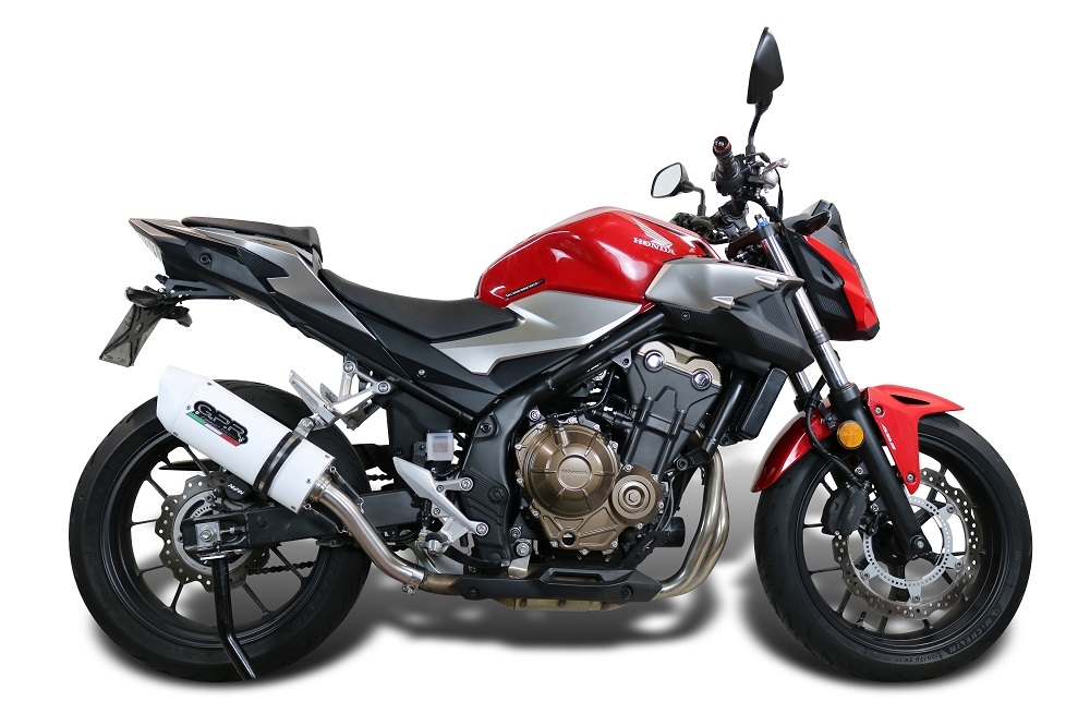 Escape compatível com Honda Cb 400 F 2013-2015, Albus Ceramic, Escape legal, homologado, silenciador com db killer removível e tubo de ligação específico 