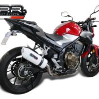 Escape compatível com Honda Cb 400 F 2013-2015, Albus Ceramic, Escape legal, homologado, silenciador com db killer removível e tubo de ligação específico 