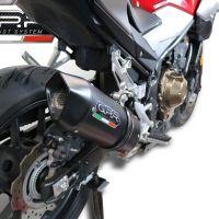 Escape compatível com Honda Cb 500 F 2019-2020, Furore Evo4 Nero, Escape legal, homologado, silenciador com db killer removível e tubo de ligação específico 