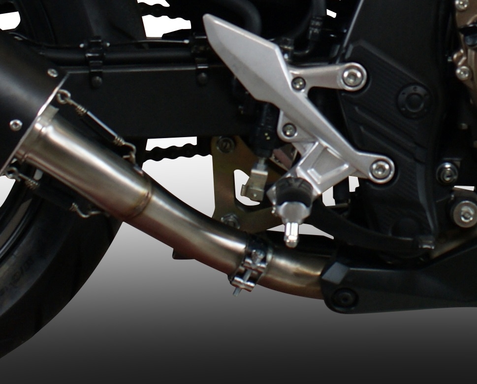 Escape compatível com Honda Cb 500 X 2016-2018, Albus Evo4, Escape legal, homologado, silenciador com db killer removível e tubo de ligação específico 