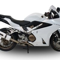 Escape compatível com Honda Vfr 800 F 2017-2020, Albus Evo4, Escape legal, homologado, silenciador com db killer removível e tubo de ligação específico 