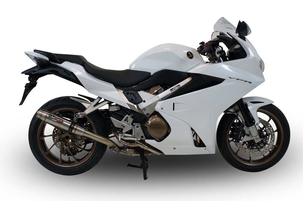 Escape compatível com Honda Vfr 800 F 2014-2016, Deeptone Inox, Escape legal, homologado, silenciador com db killer removível e tubo de ligação específico 