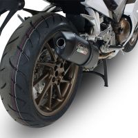 Escape compatível com Honda Vfr 800 F 2014-2016, Furore Nero, Escape legal, homologado, silenciador com db killer removível e tubo de ligação específico 