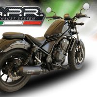 Escape compatível com Honda Cmx 500 Rebel 2021-2023, Ghisa , Escape legal, homologado, silenciador com db killer removível e tubo de ligação específico 