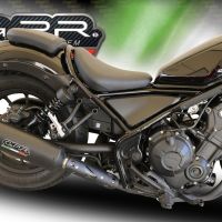 Escape compatível com Honda Cmx 500 Rebel 2021-2023, Ghisa , Escape legal, homologado, silenciador com db killer removível e tubo de ligação específico 