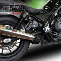 Escape compatível com Honda Cmx 500 Rebel 2017-2020, Powercone Evo, Escape legal, homologado, silenciador com db killer removível e tubo de ligação específico 