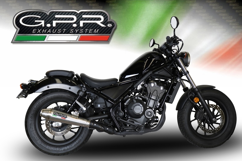 Escape compatível com Honda Cmx 300 Rebel 2021-2023, Ultracone, Escape legal, homologado, silenciador com db killer removível e tubo de ligação específico 