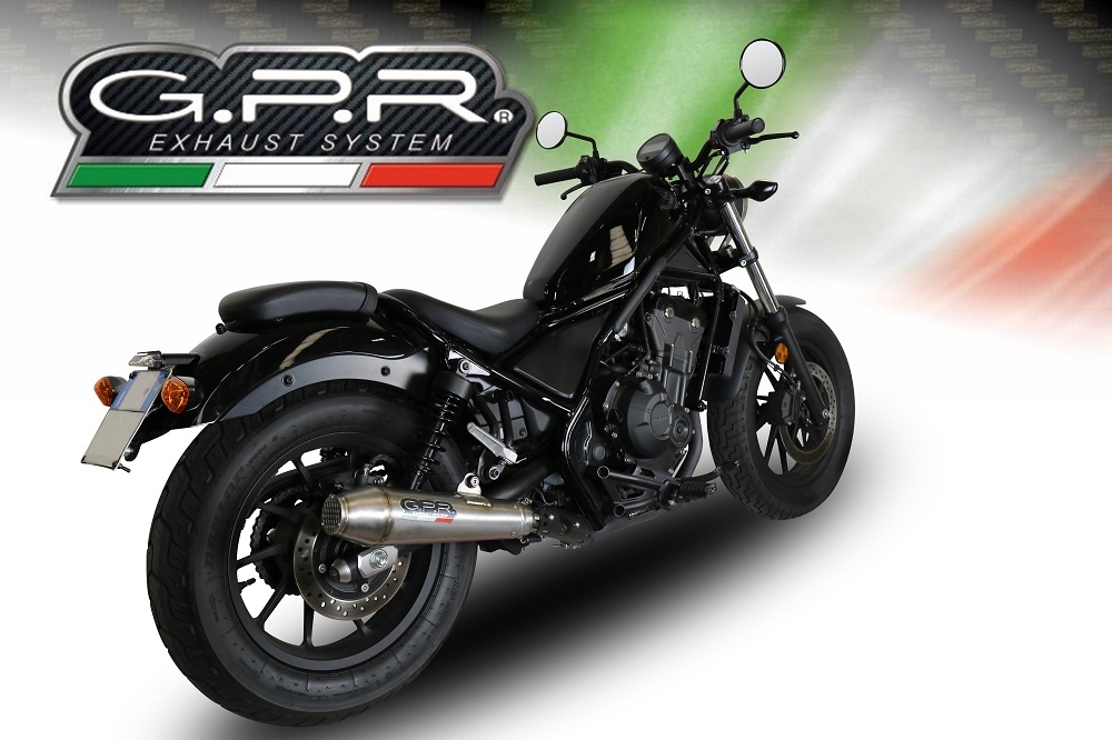Escape compatível com Honda Cmx 300 Rebel 2021-2023, Ultracone, Escape legal, homologado, silenciador com db killer removível e tubo de ligação específico 