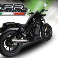 Escape compatível com Honda Cmx 300 Rebel 2021-2023, Ultracone, Escape legal, homologado, silenciador com db killer removível e tubo de ligação específico 