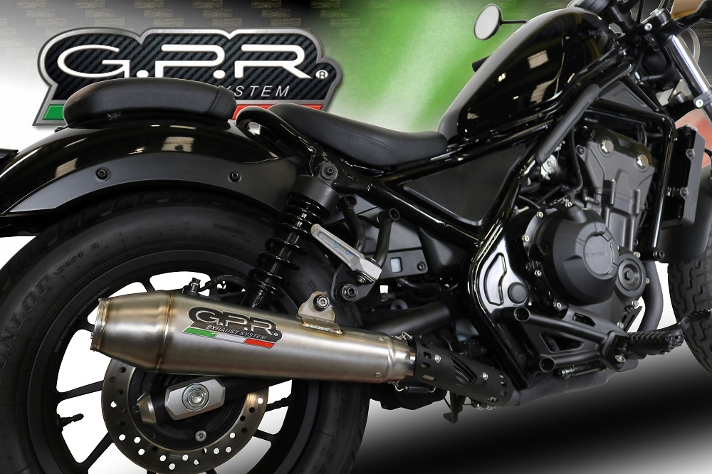 Escape compatível com Honda Cmx 300 Rebel 2021-2023, Ultracone, Escape legal, homologado, silenciador com db killer removível e tubo de ligação específico 