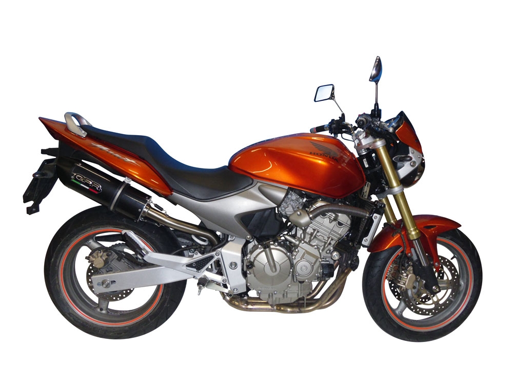 Escape compatível com Honda Hornet Cb 600 F 1998-2002, Furore Nero, Escape legal, homologado, silenciador com db killer removível e tubo de ligação específico 