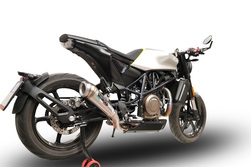 Escape compatível com Husqvarna Svartpilen 701 2018-2020, Powercone Evo, Escape legal, homologado, silenciador com db killer removível e tubo de ligação específico 