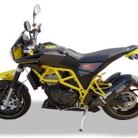 Escape compatível com Husqvarna Nuda 900 - Nuda 900 R 2012-2013, Furore Nero, Escape legal, homologado, silenciador com db killer removível e tubo de ligação específico 